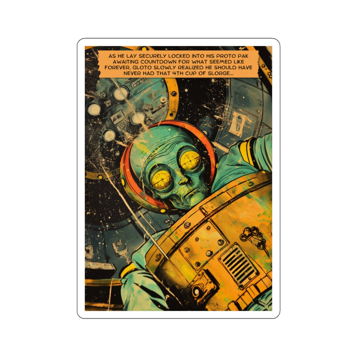 Astro Blasto Comic #3 - Vinyl Sticker