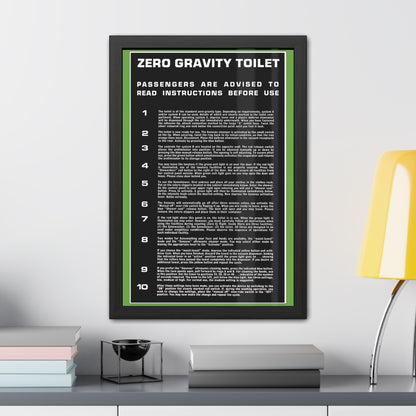 Zero Gravity Toilet - Black/Green