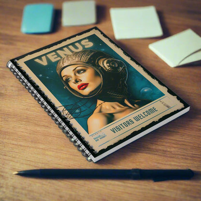 Postage Stamp VENUS - Spiral Notebook