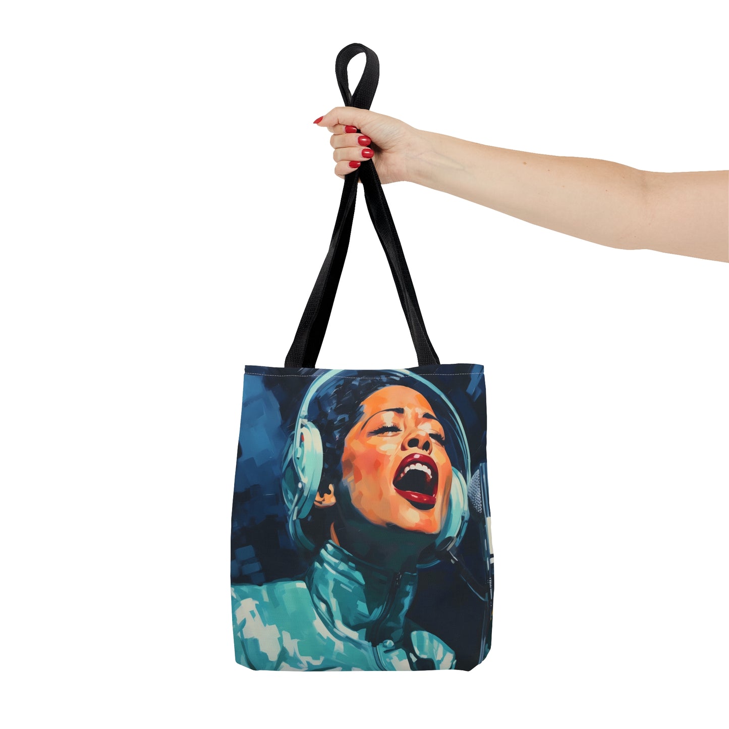 space art billie holiday tote bag