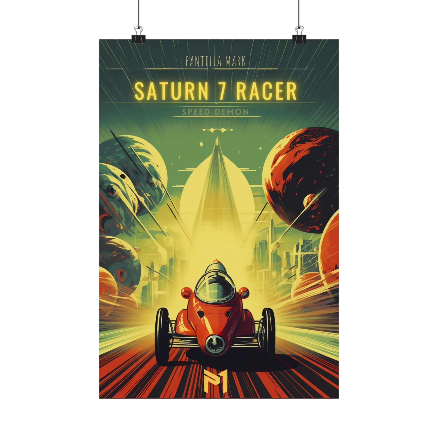 Saturn 7 Racer - Rolled Poster