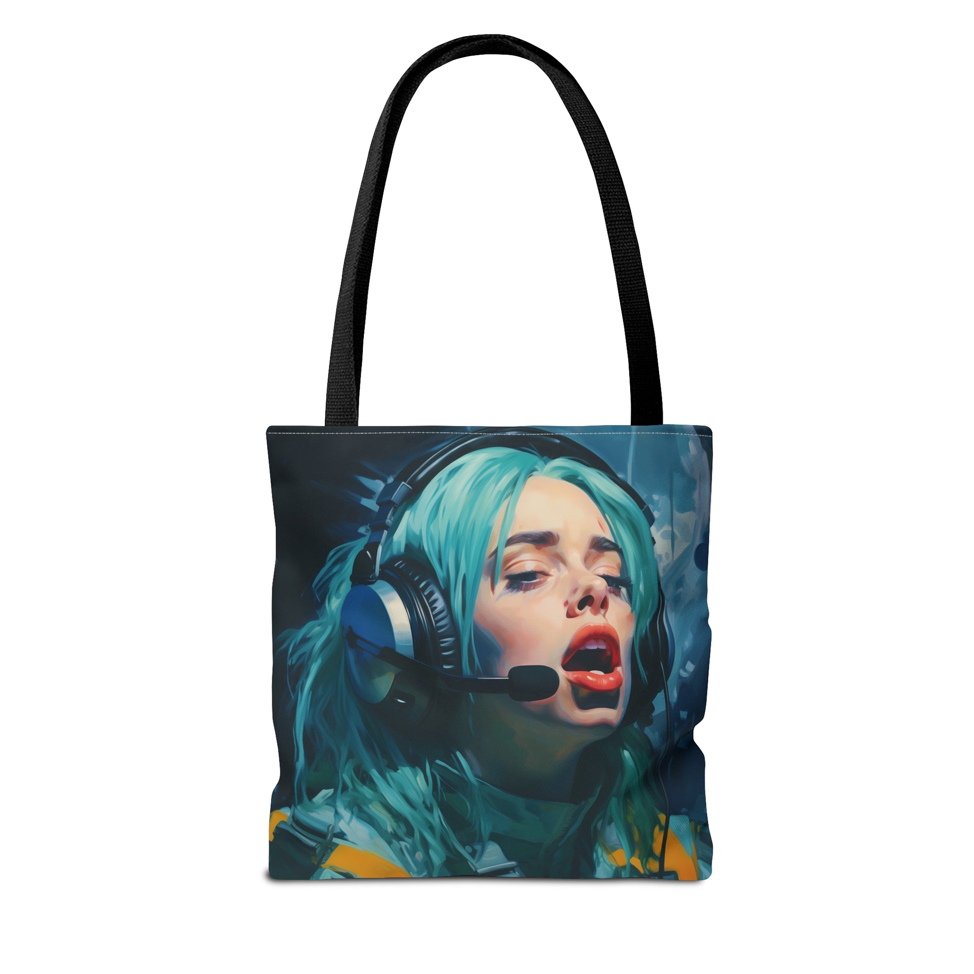 space art billie eilish tote bag