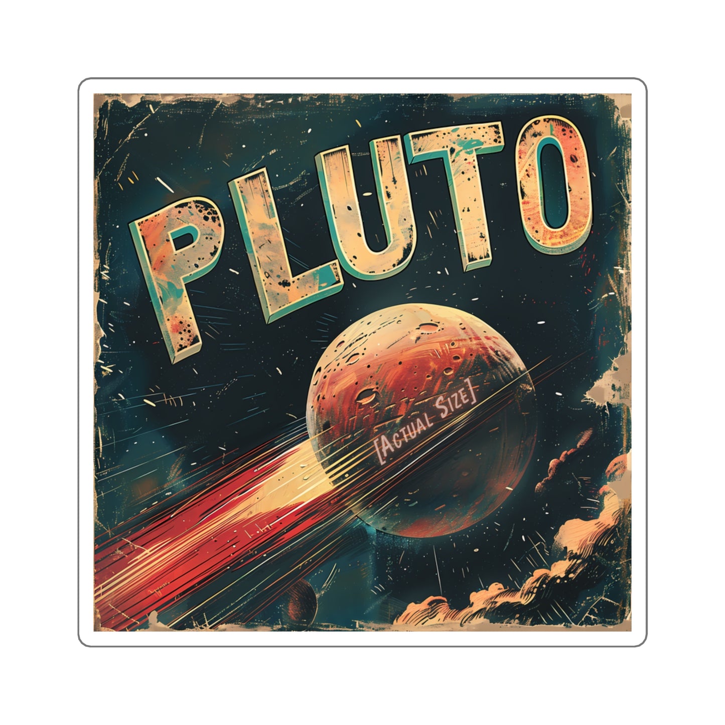 Planet Pluto Sticker