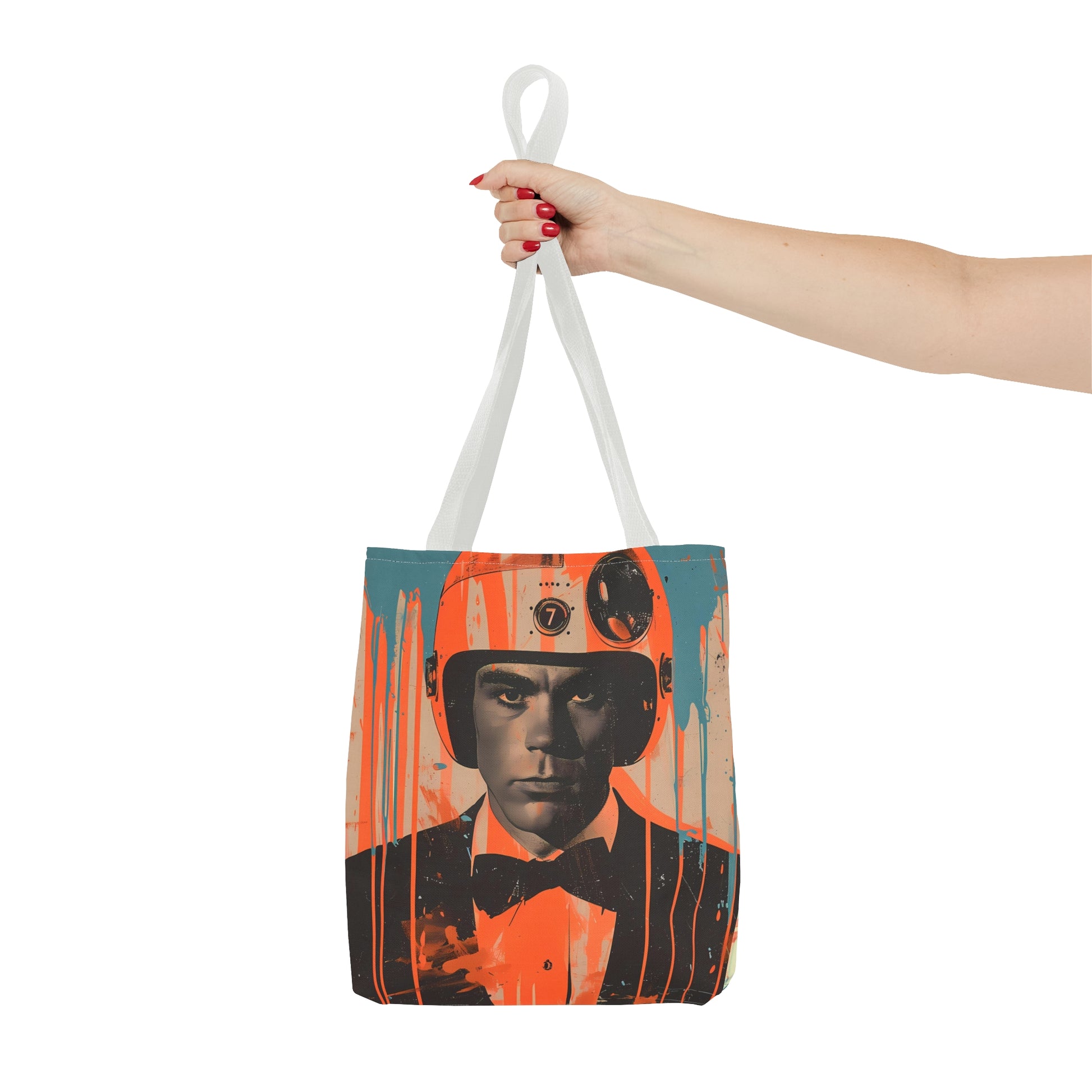 space art James Bond tote bag