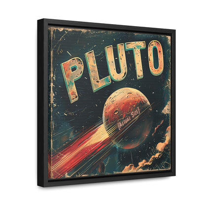 planet pluto space art framed portrait print