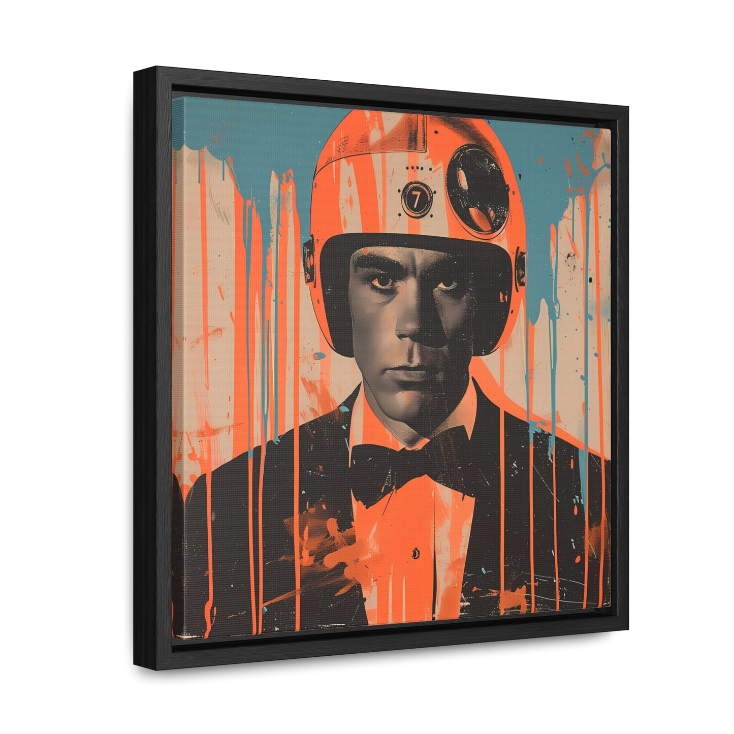 space art framed portrait print james bond