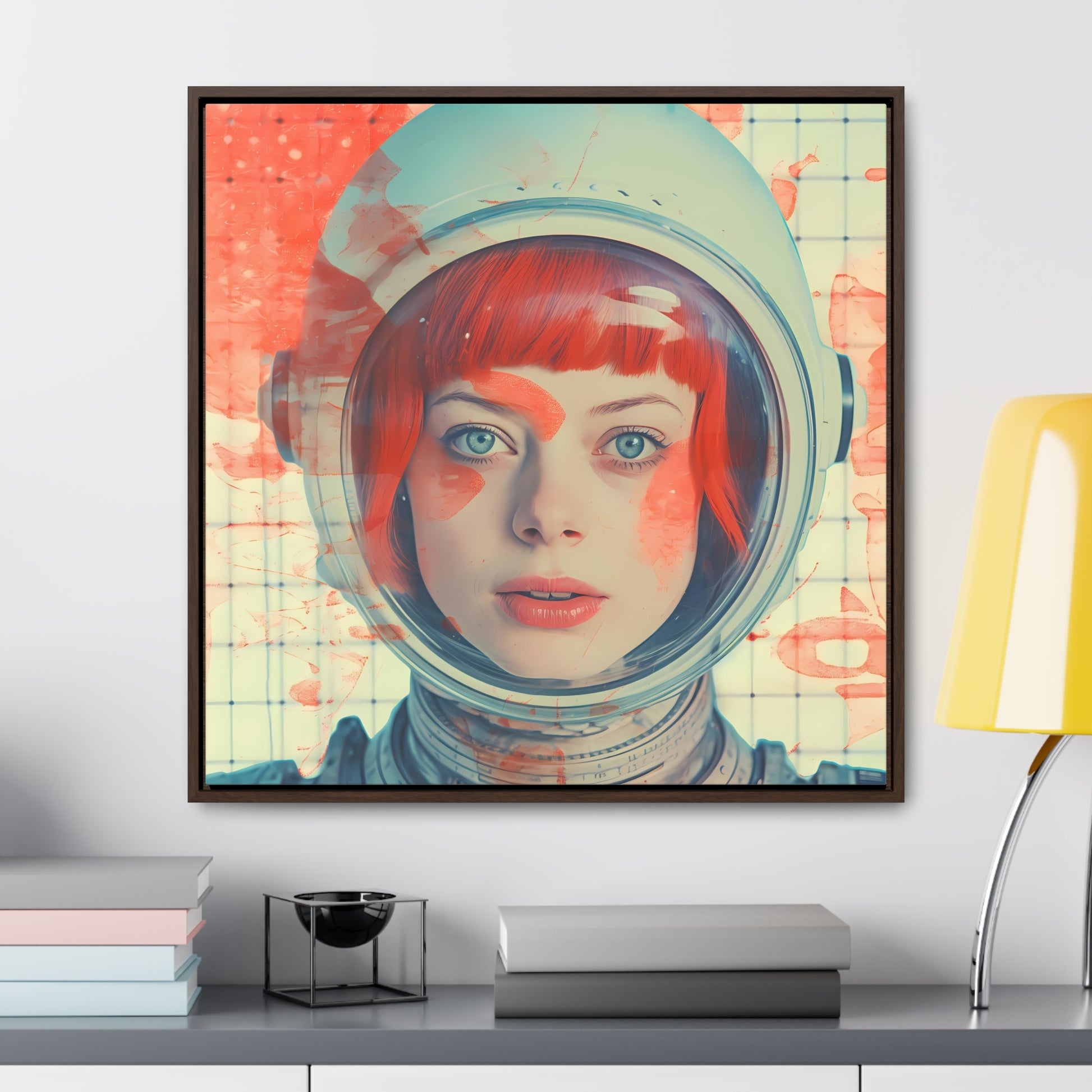 space art framed portrait print emma stone