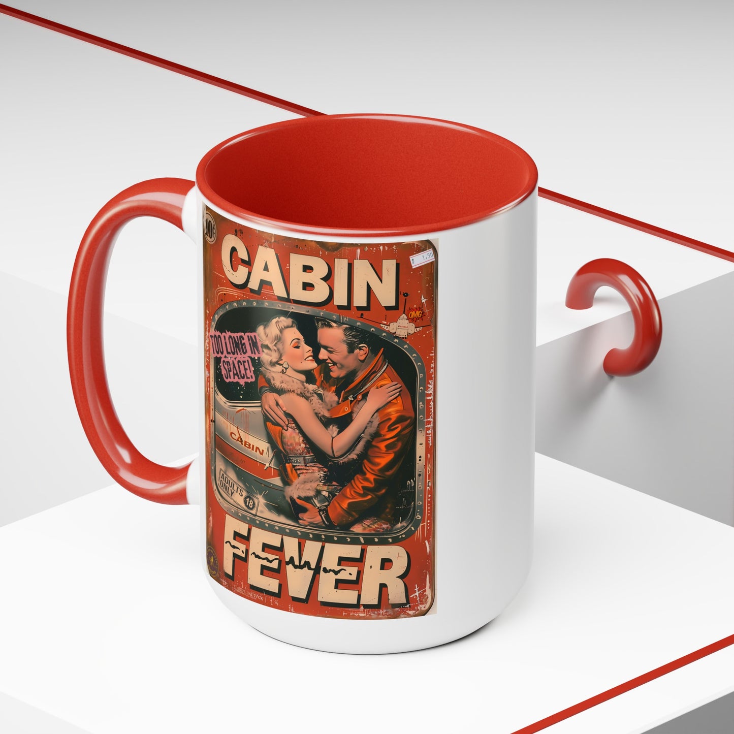 Pulp Novel Cover Mug - "Cabin Fever"