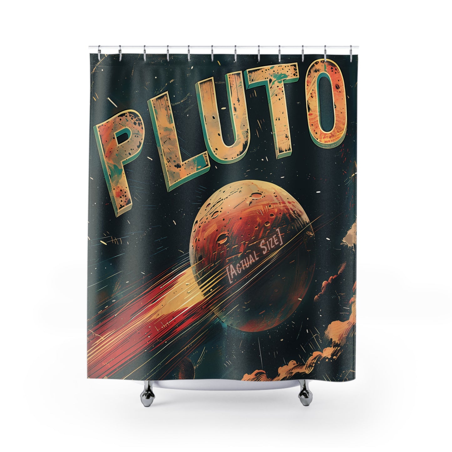 Planet Pluto Shower Curtain #15