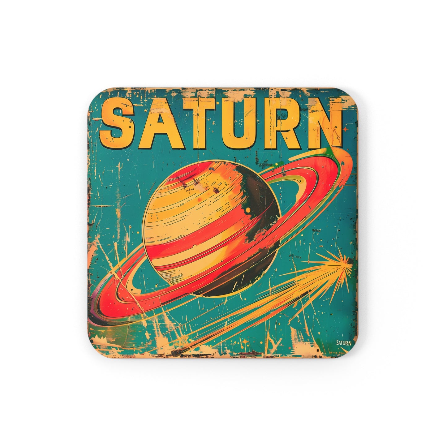 Cork Back Saturn Coasters (Set of 4)