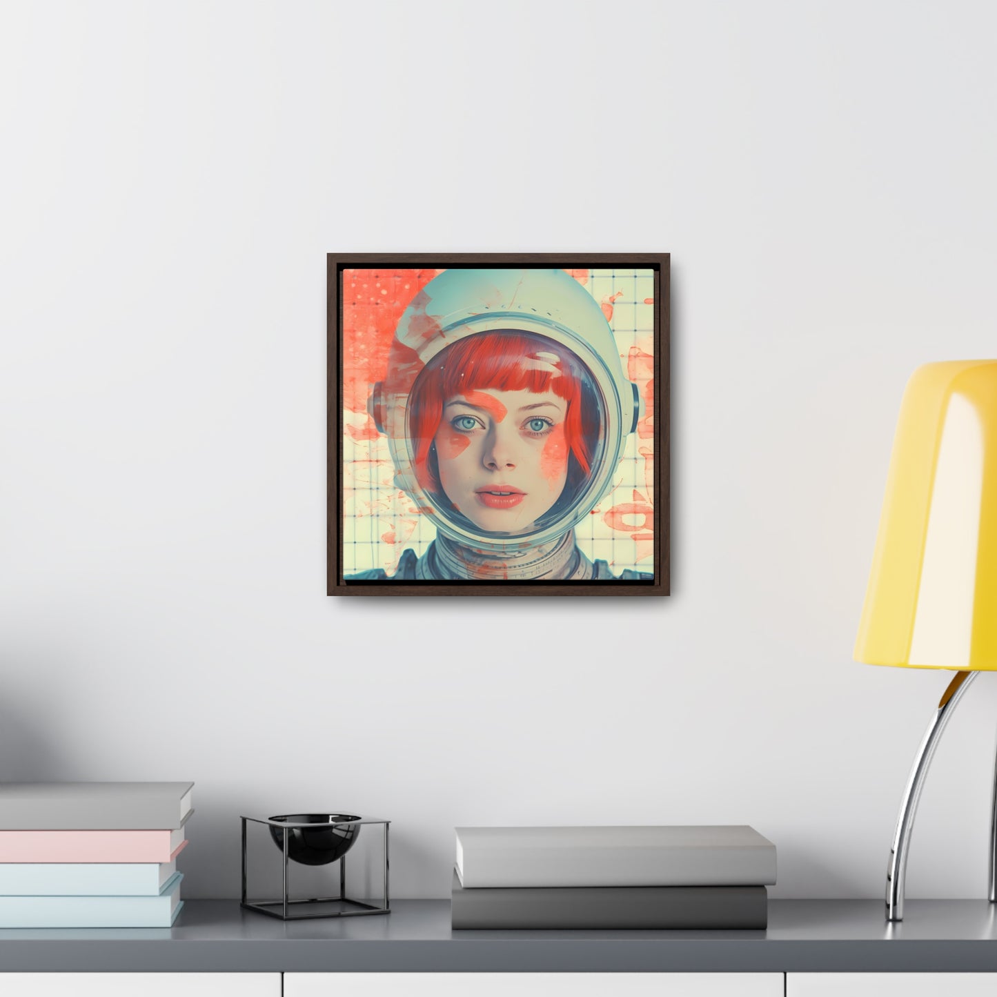 space art framed portrait print emma stone