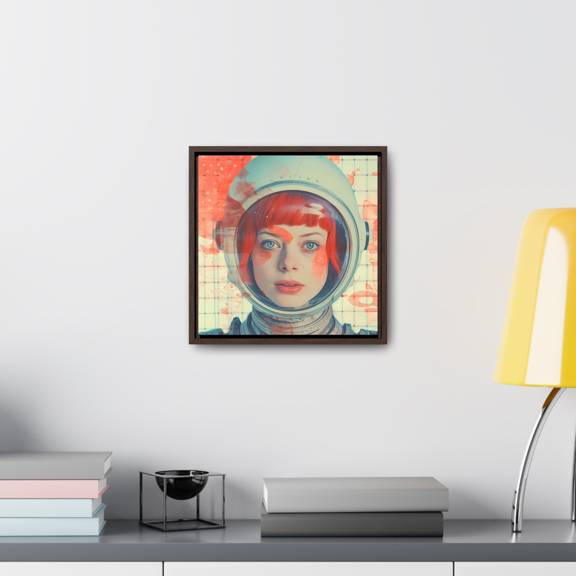 space art framed portrait print emma stone