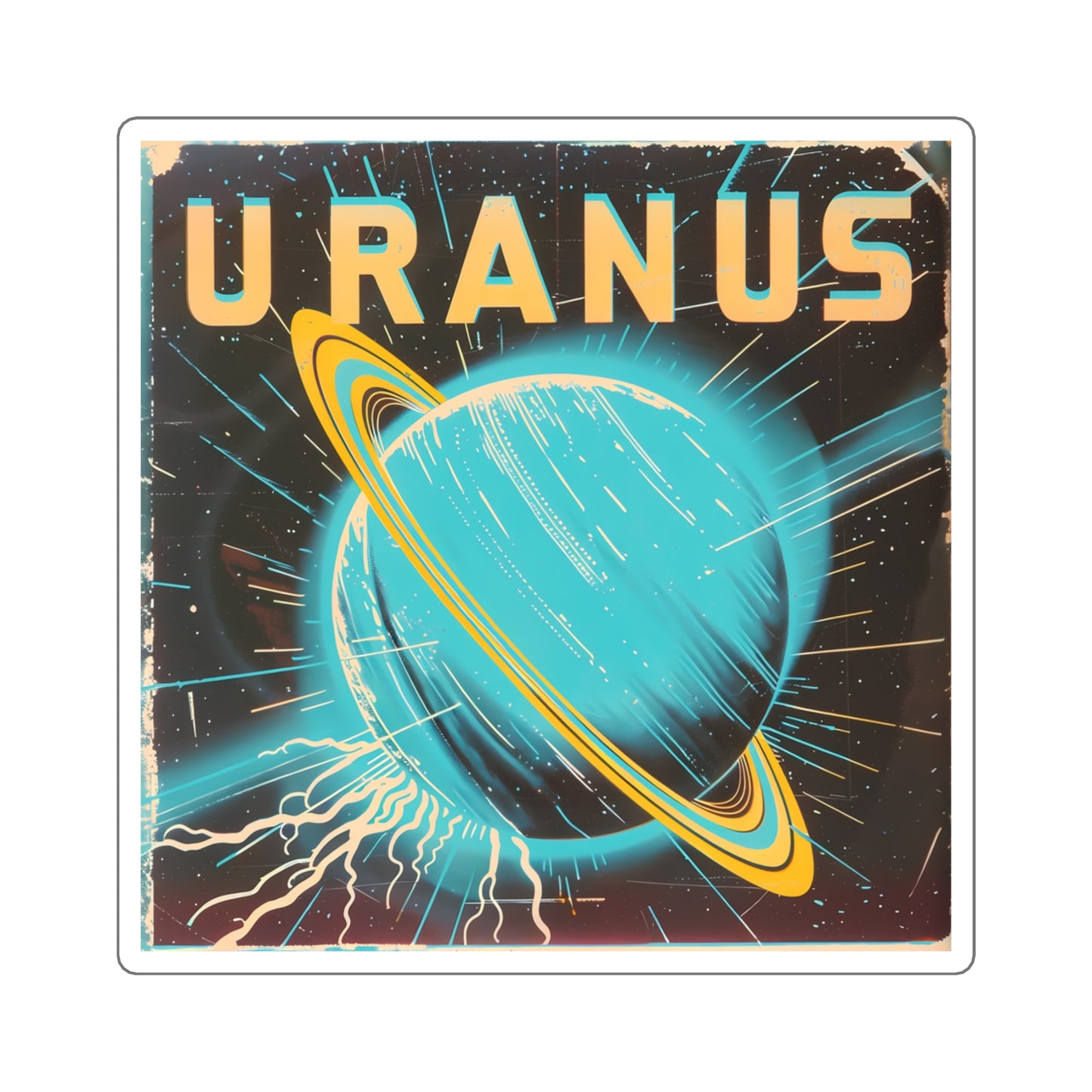 Planet Uranus Sticker