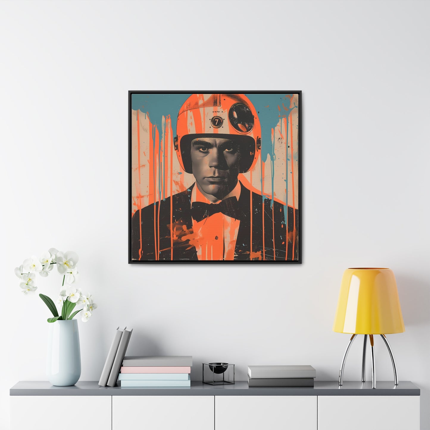 space art framed portrait print james bond