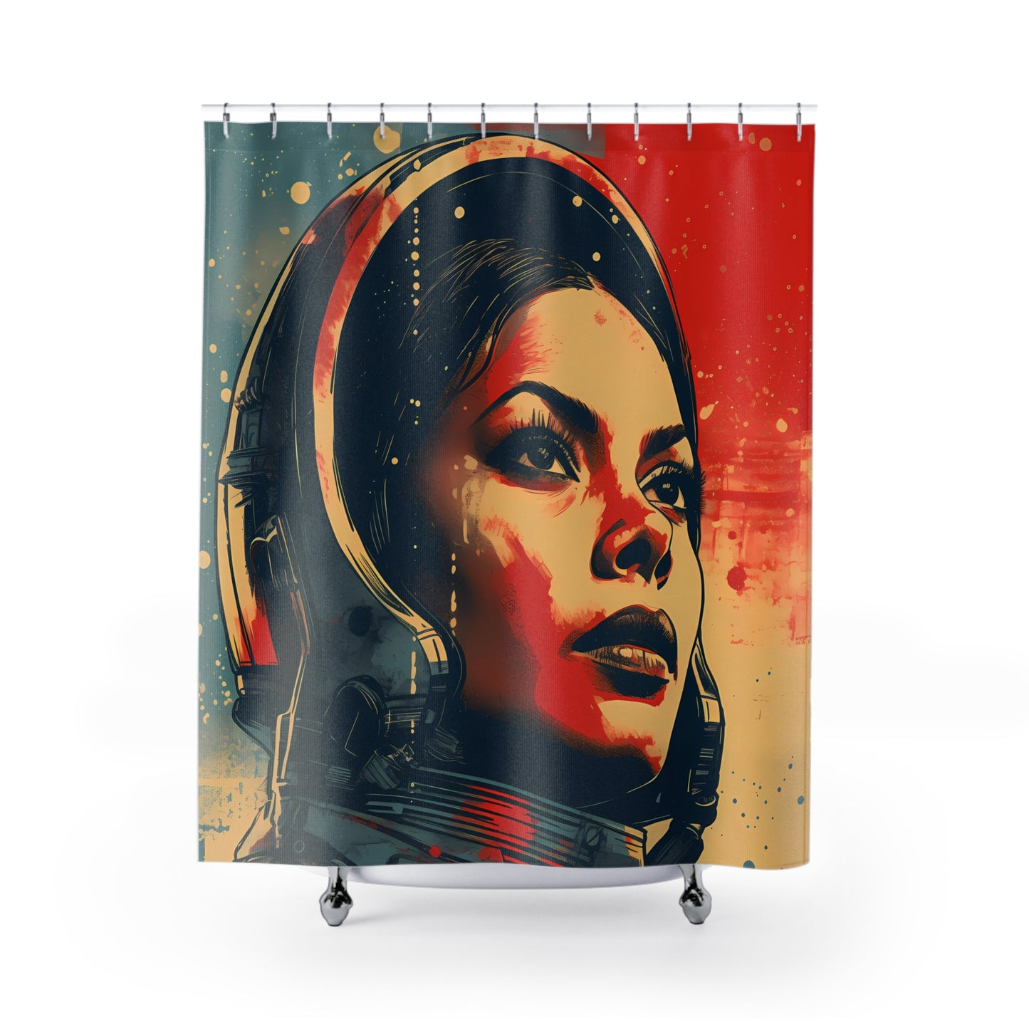 Astro Cadet Shower Curtain #3