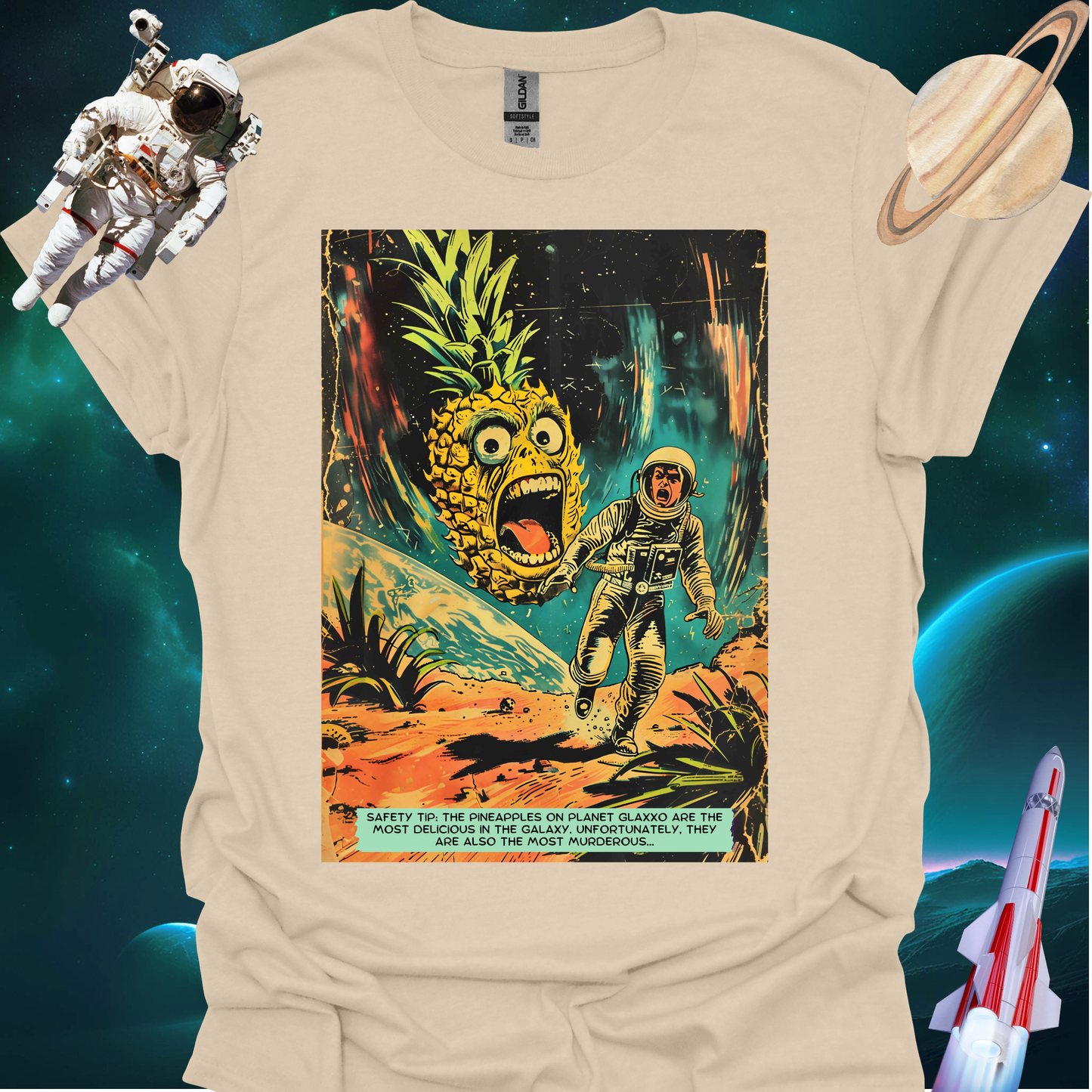 Astro Blasto Comic #5 - Space Art T Shirt