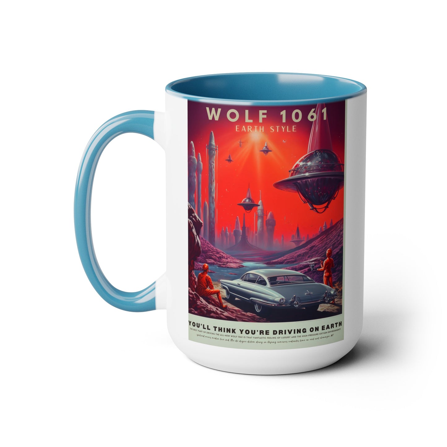 Wolf 1061 - Transportation Ad - Mug