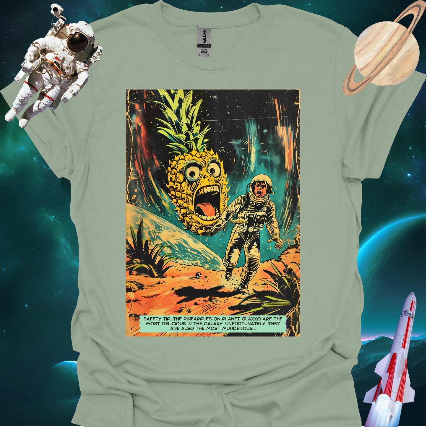 Astro Blasto Comic #5 - Space Art T Shirt