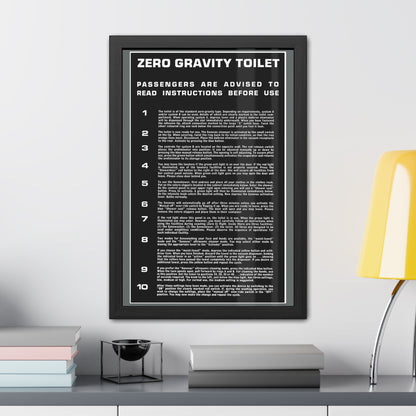Zero Gravity Toilet - Black/Grey