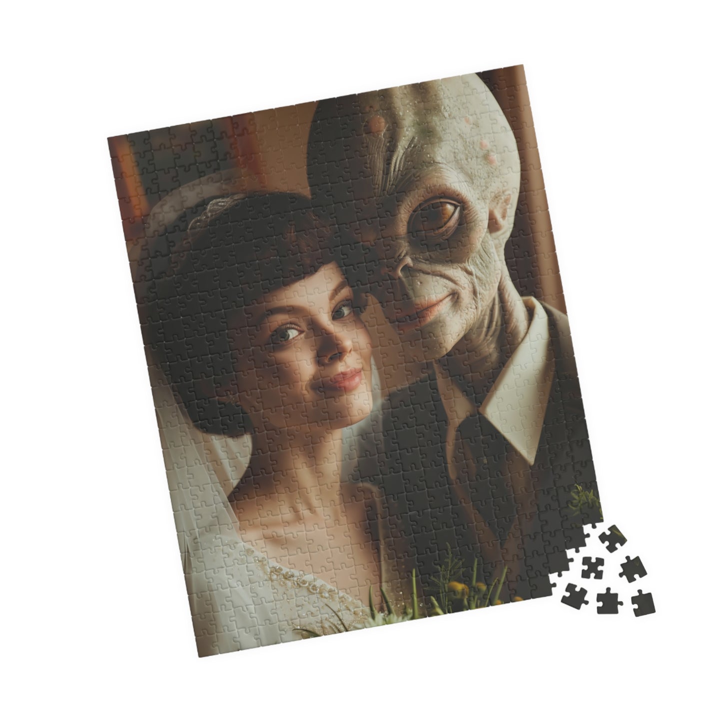 Alien Love Connections Puzzle - Couple #8 (1014, 520, or 252 pcs)