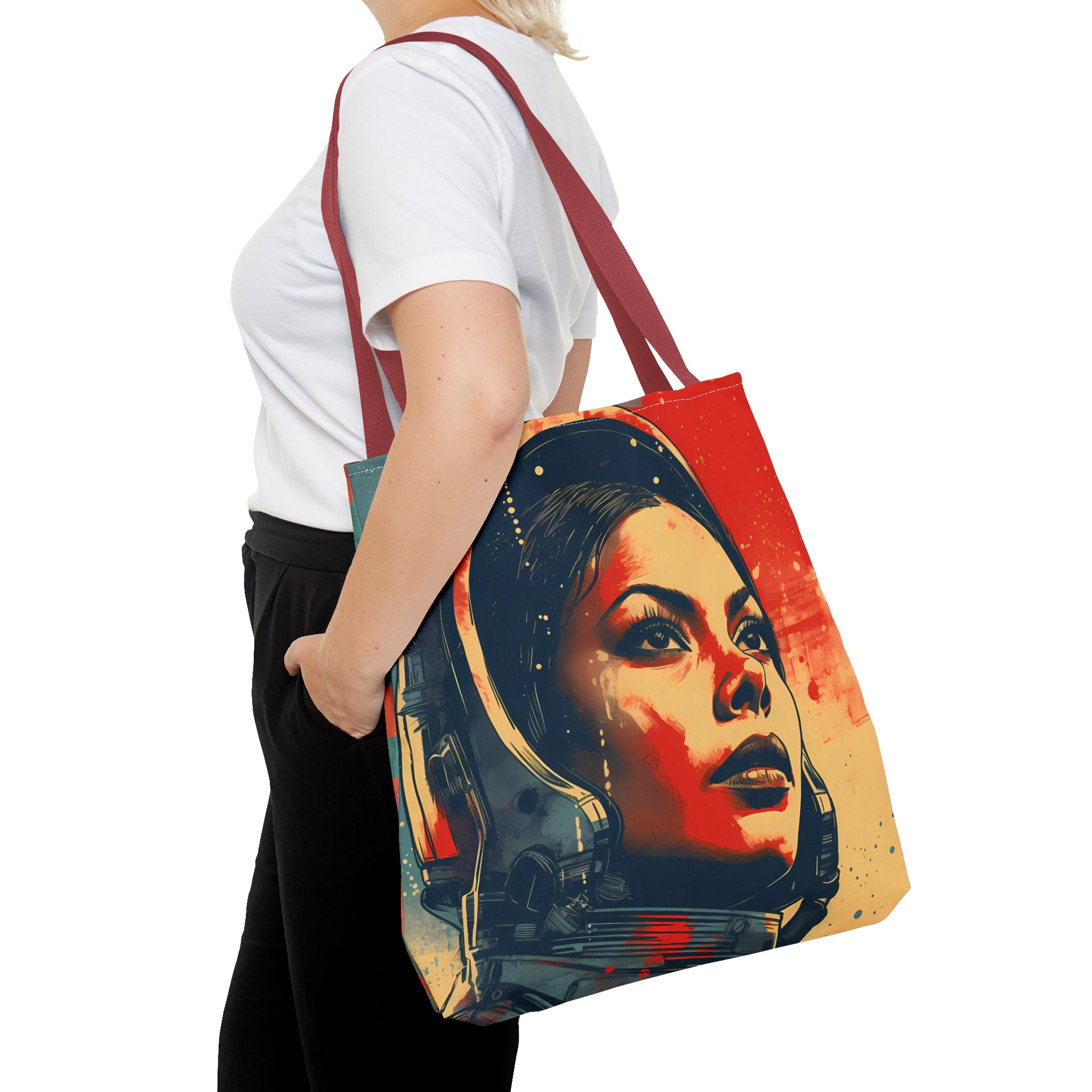 space art rosario dawson tote bag