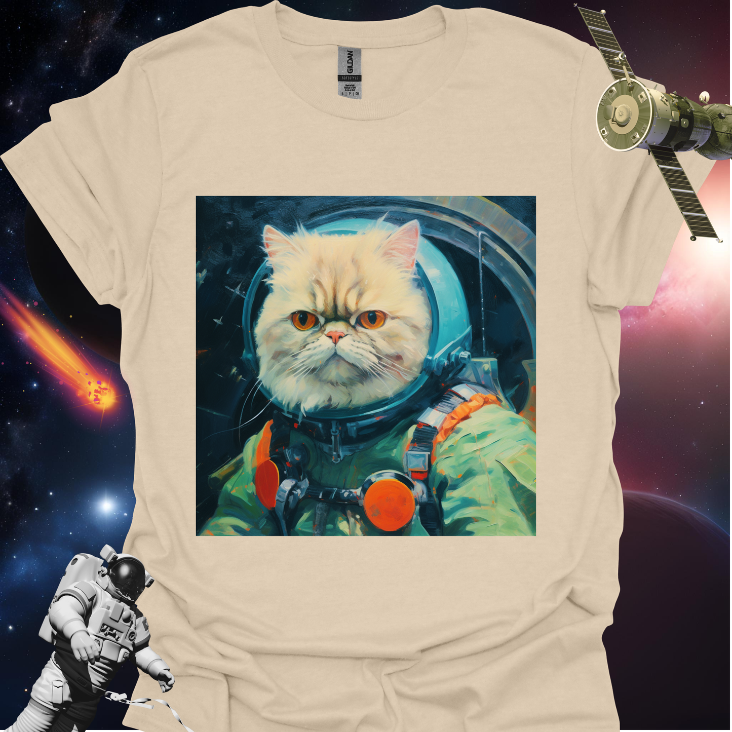 Pet Cadet Space Art T Shirt - #1