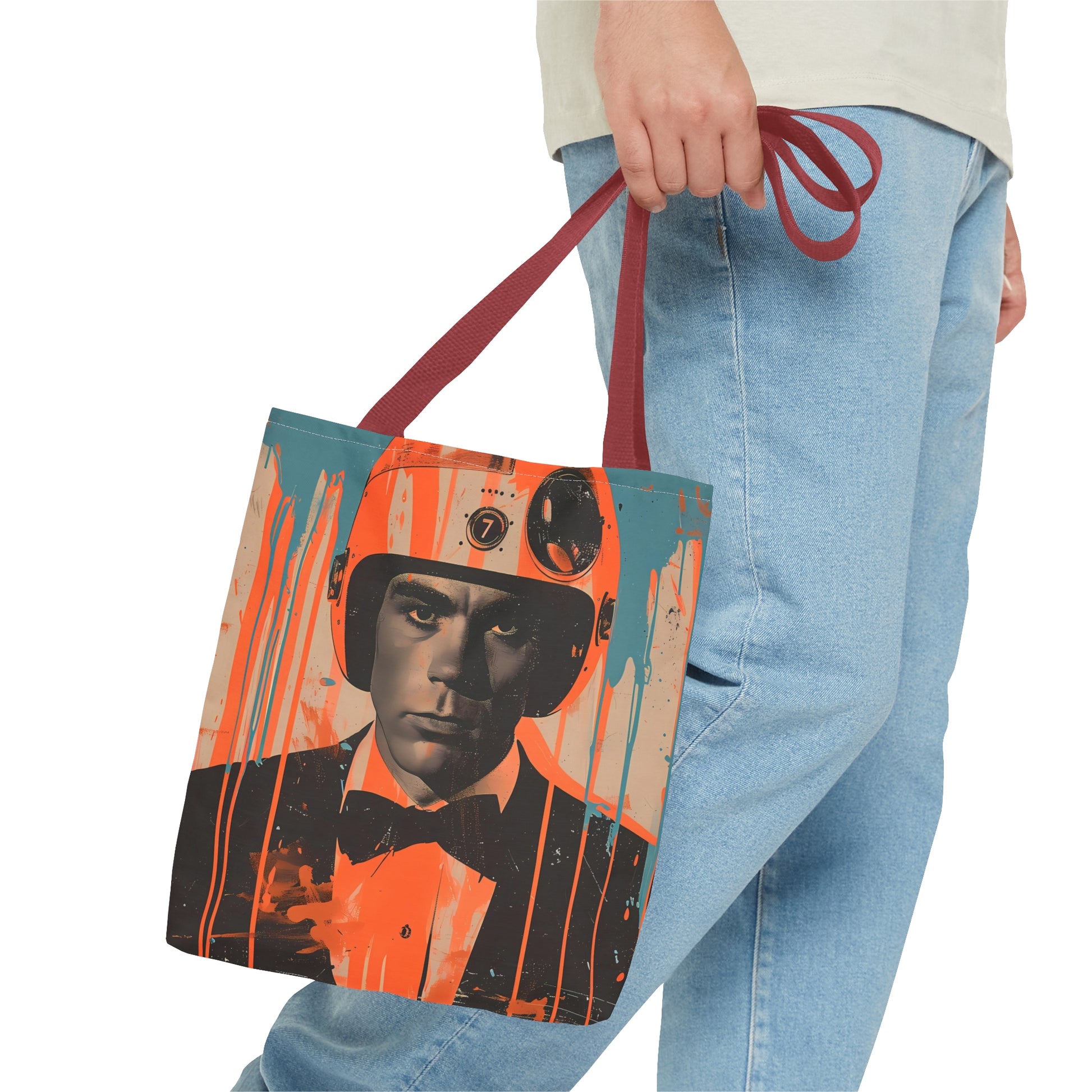 space art James Bond tote bag