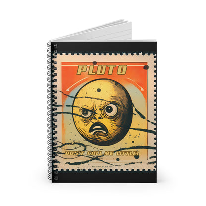 Postage Stamp PLUTO - Spiral Notebook