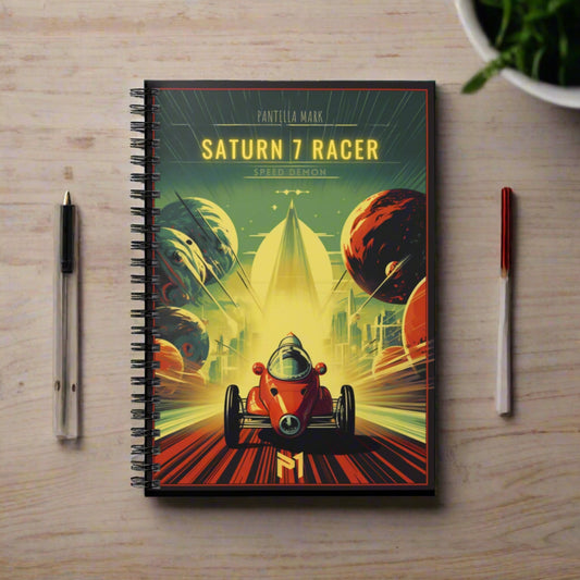 Saturn 7 Racer - Spiral Notebook