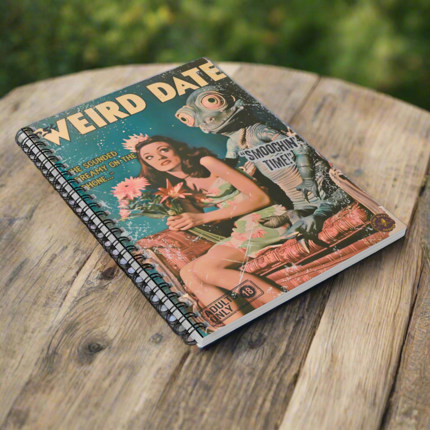 Pulp Cover Novel Notebook - "Weird Date"