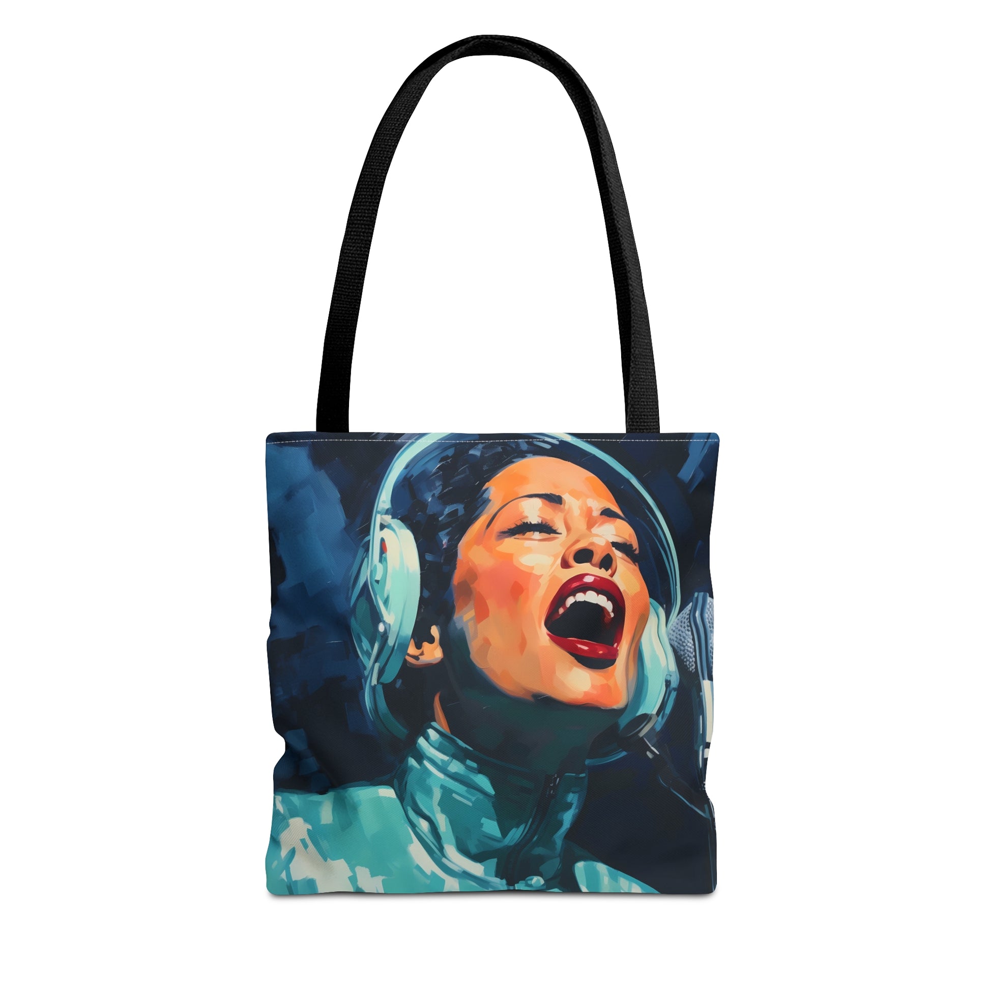 space art billie holiday tote bag