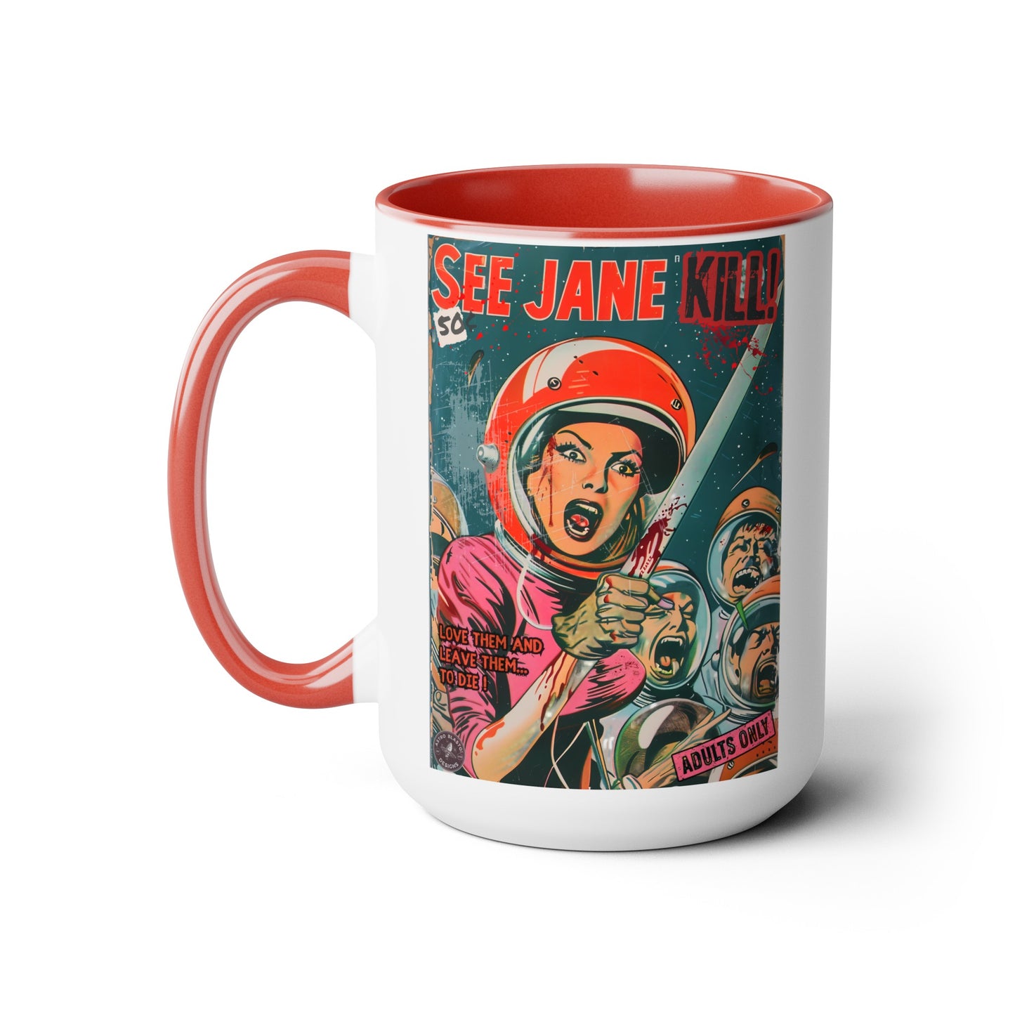 Pulp Novel Cover Mug - "See Jane Kill!"