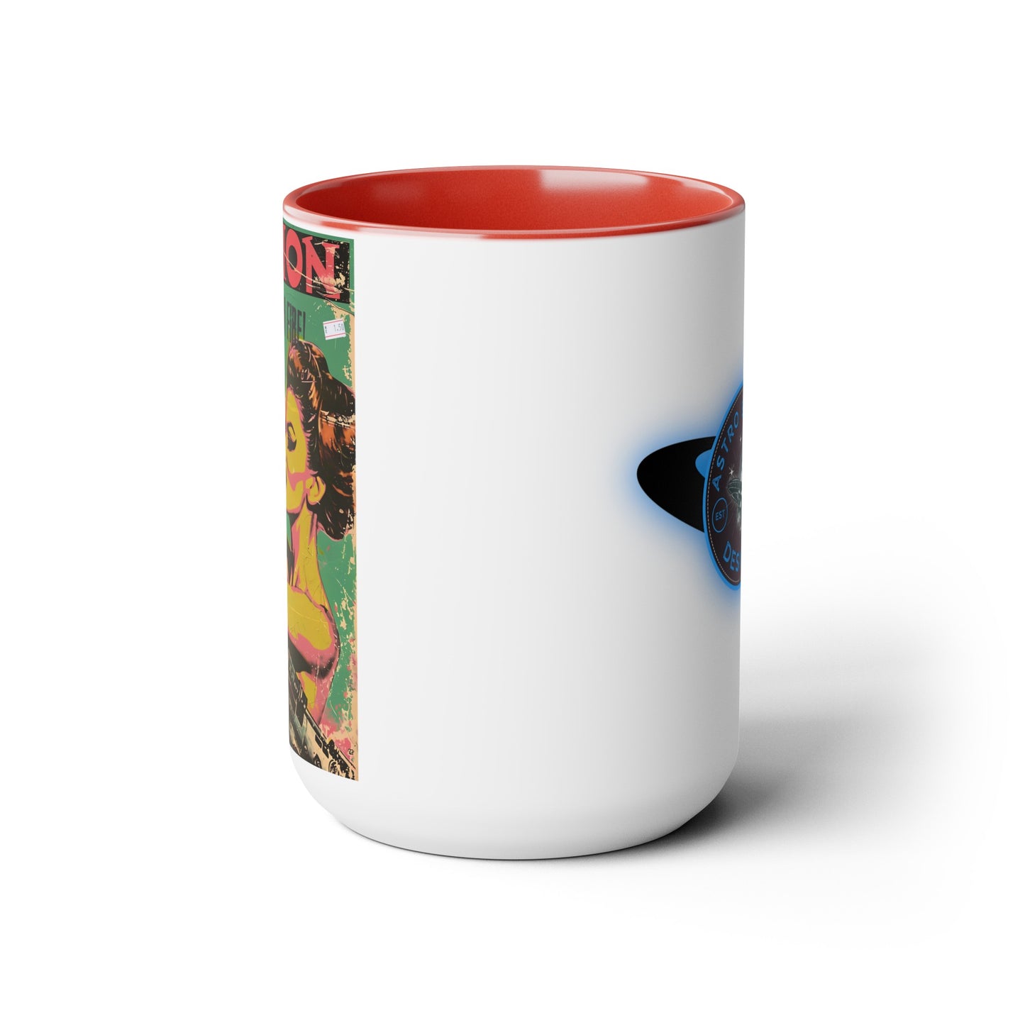 Pulp Novel Cover Mug - "Passion: Bots on Fire"