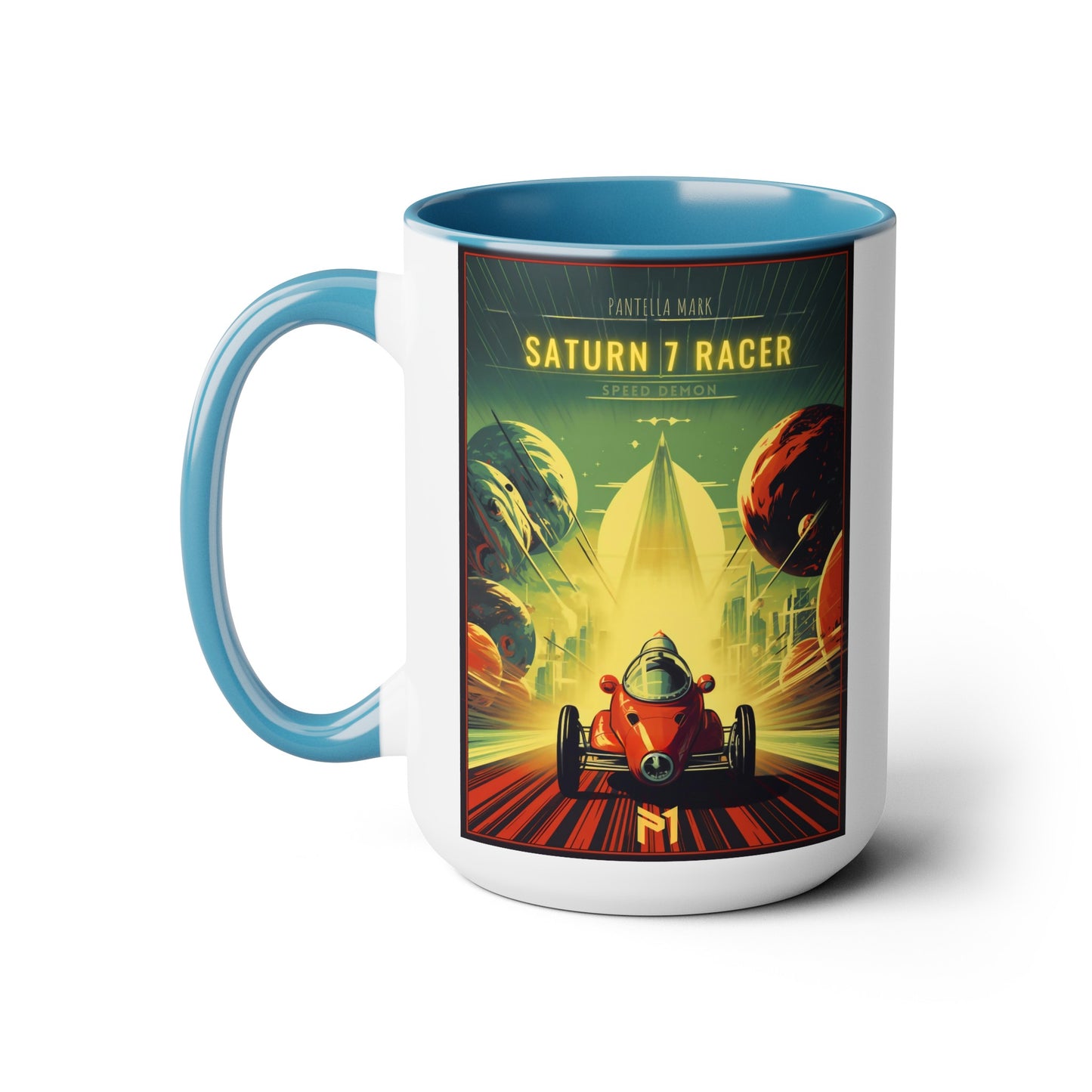 Saturn 7 Racer - Transportation Ad - Mug