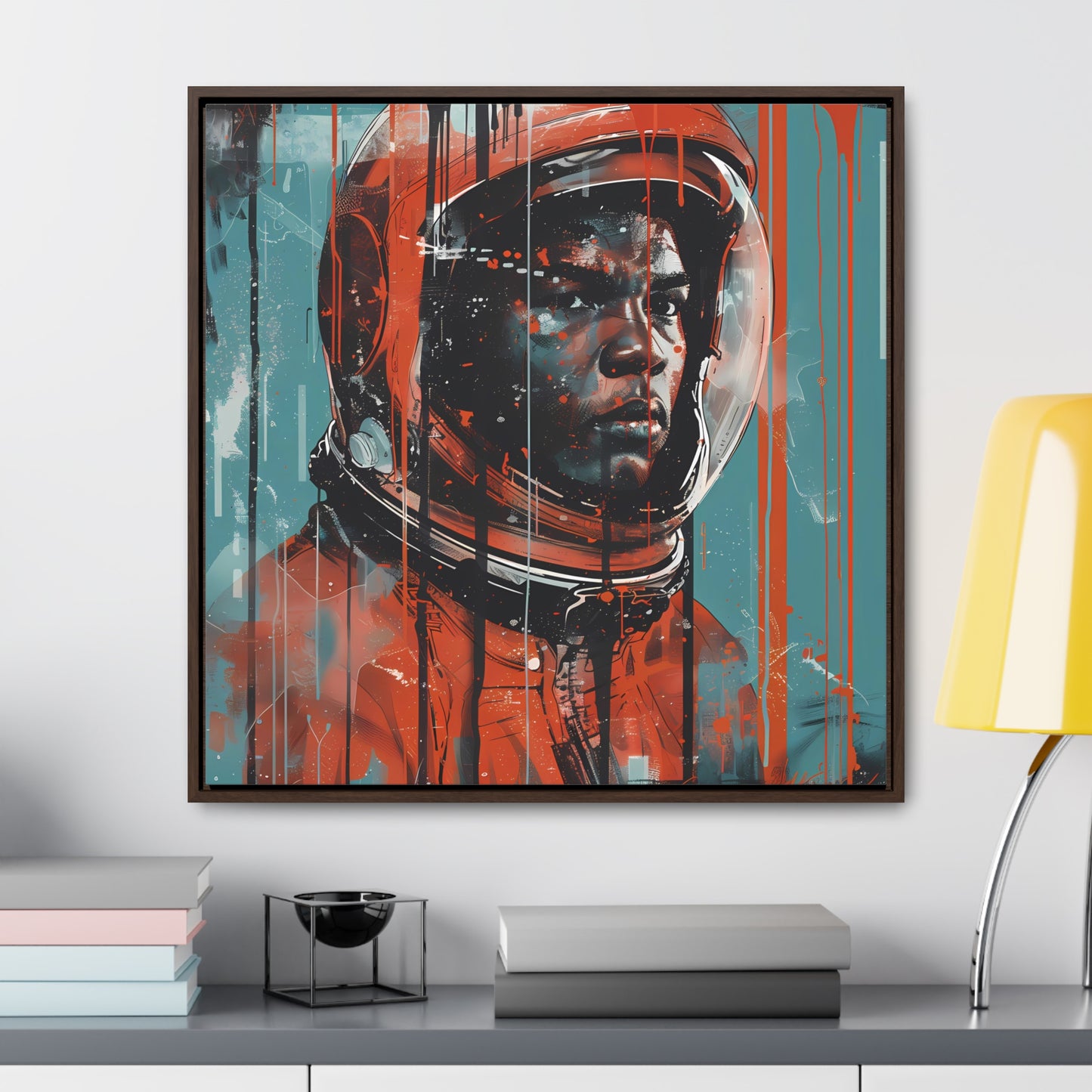 space art framed portrait print muhammad ali