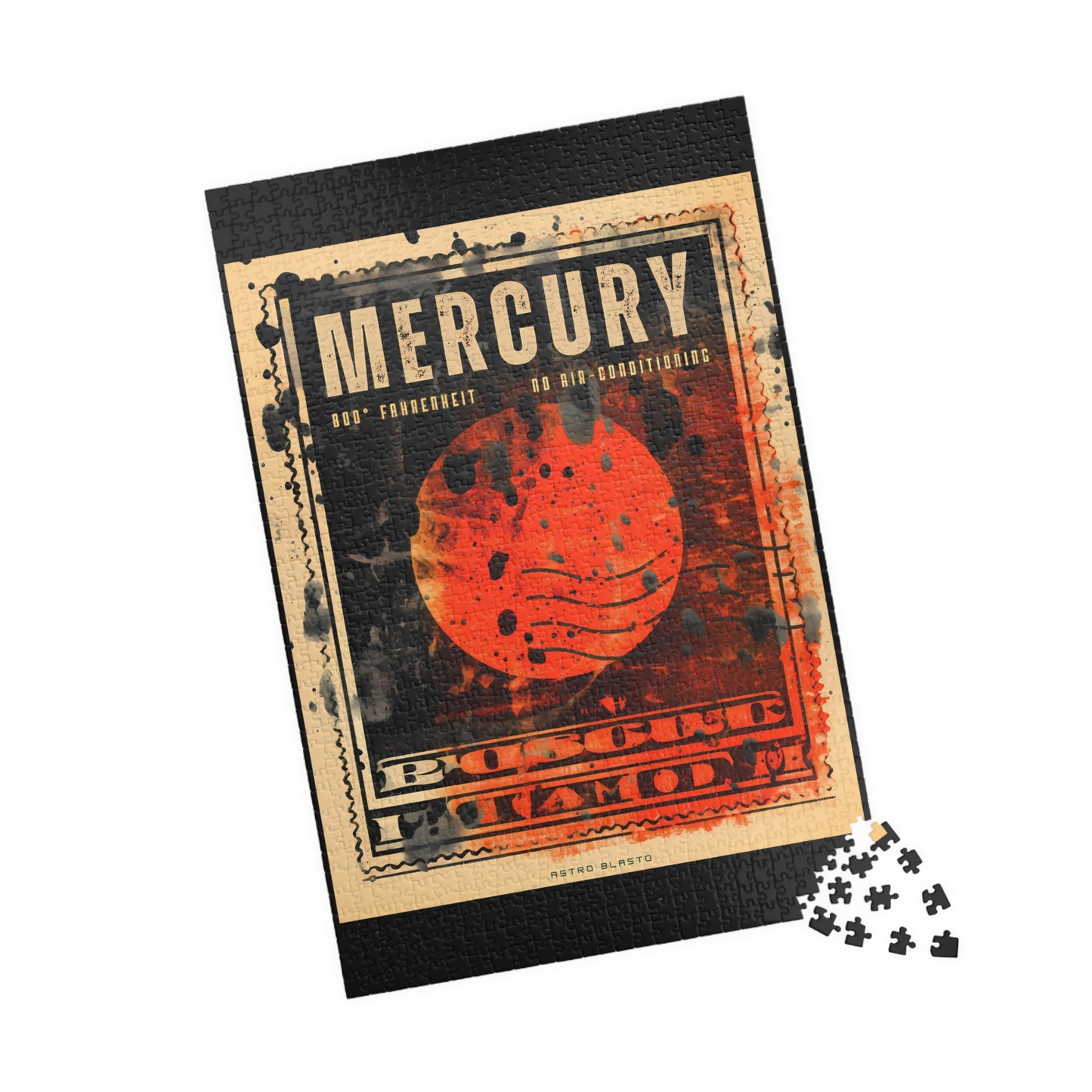 Postage Stamp Puzzle - Mercury (1014, 520, or 252 pcs)