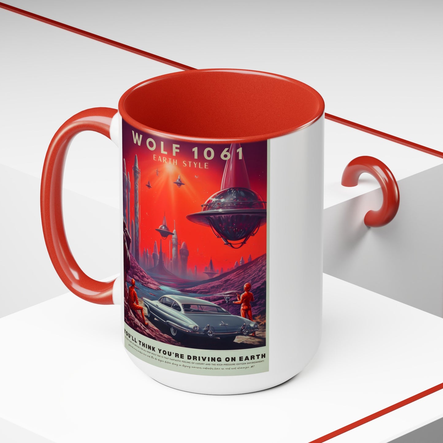 Wolf 1061 - Transportation Ad - Mug