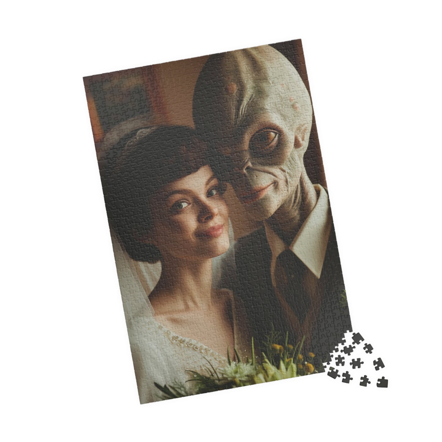 Alien Love Connections Puzzle - Couple #8 (1014, 520, or 252 pcs)