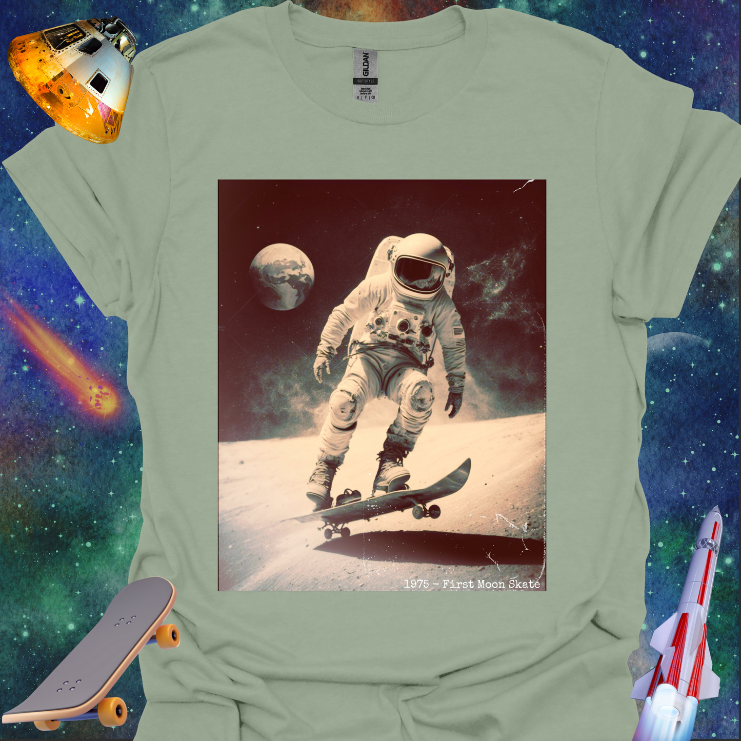 First Moon Skate - T Shirt