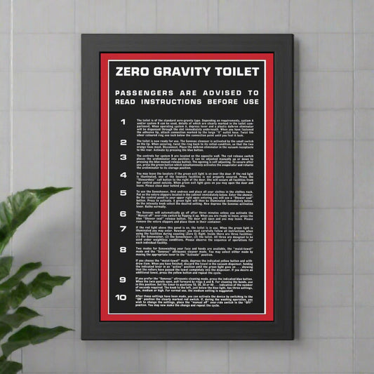 Zero Gravity Toilet - Black/Red