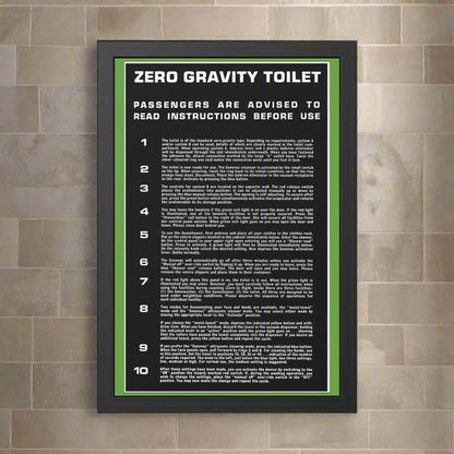 Zero Gravity Toilet - Black/Green